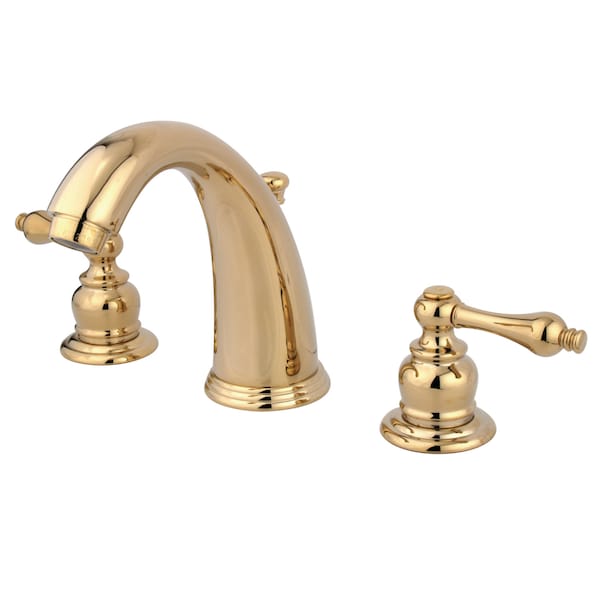 Widespread Bathroom Faucet, Polished Brass